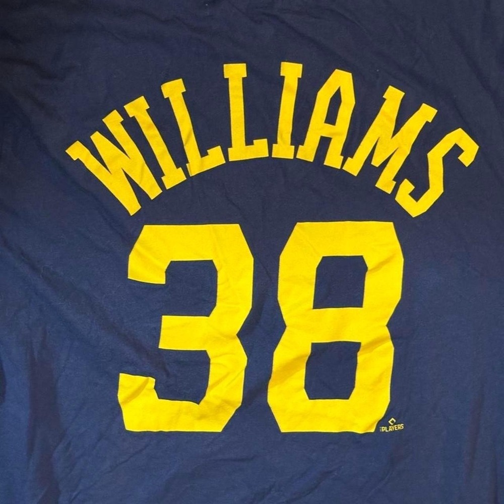 Nike MLB licensed t-shirt  size XXL Williams #38 Milwaukee Brewers